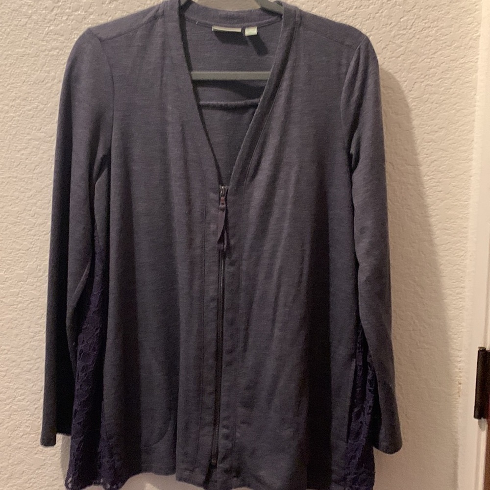 Logo Lounge Cardigan with lace - Picture 3 of 8